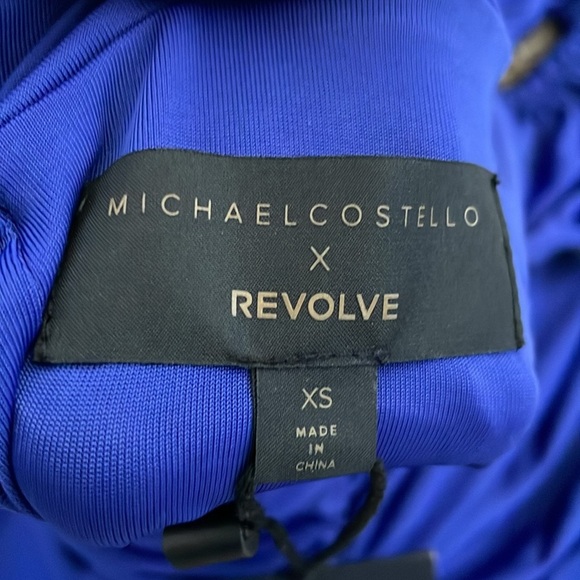 Michael Costello X Revolve Dayton Mini Dress Women’s Size Extra Small XS Blue - Picture 7 of 9